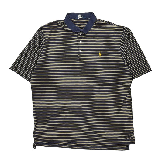 Polo By Ralph Lauren Striped Polo Shirt - XL Navy Cotton