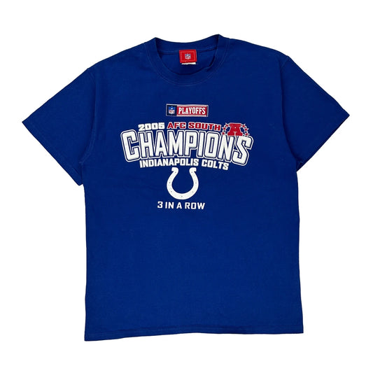 Indianapolis Colts Nfl T-Shirt - Medium Blue Cotton
