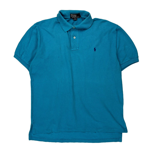 Polo By Ralph Lauren Polo Shirt - Medium Blue Cotton