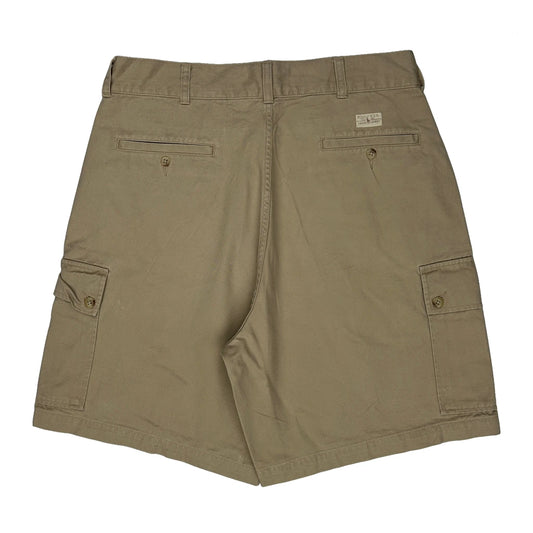 Polo By Ralph Lauren Cargo Shorts - 34W 8L Beige Cotton