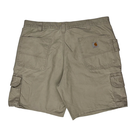Carhartt Cargo Shorts - 38W 10L Beige Cotton