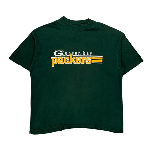 Vintage Green Bay Packers Logo Athletics Nfl T-Shirt - 2XL Green Cotton