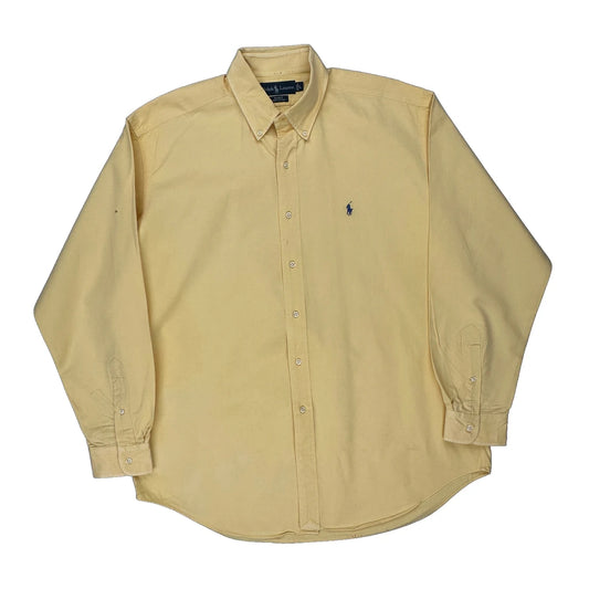 Blake Ralph Lauren Shirt - Large Yellow Cotton