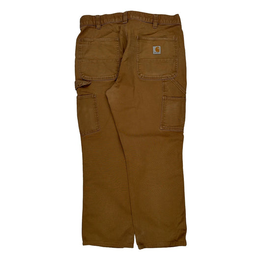 Vintage Carhartt Carpenter Trousers - 36W 28L Brown Cotton