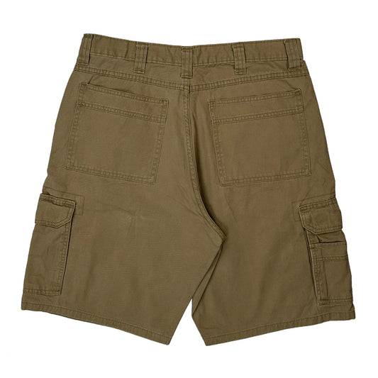 Vintage Wrangler Cargo Shorts - 34W 10L Khaki Cotton
