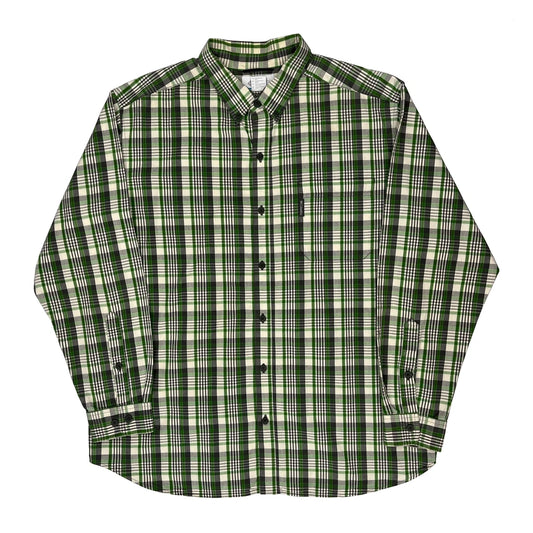 Columbia Checked Shirt - XL Green Cotton