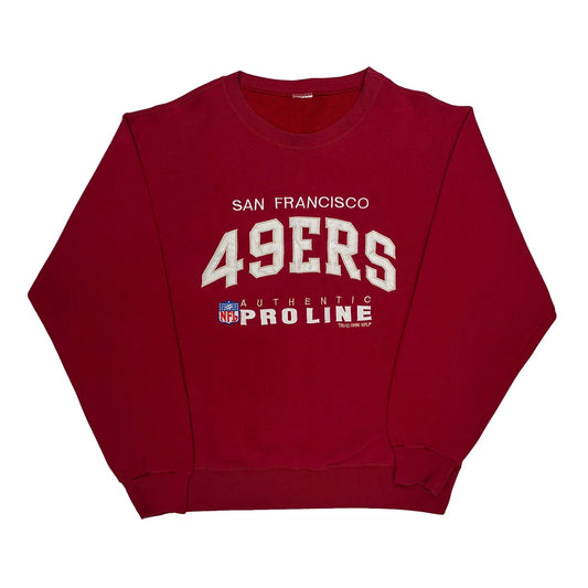 Vintage San Francisco 49Ers Nfl Football Sweatshirt - XL Red Cotton