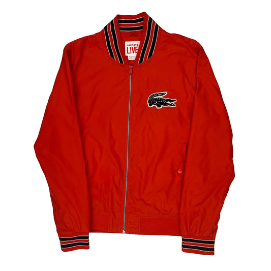 L!Ve Lacoste Bomber Jacket - 2XL Red Polyester