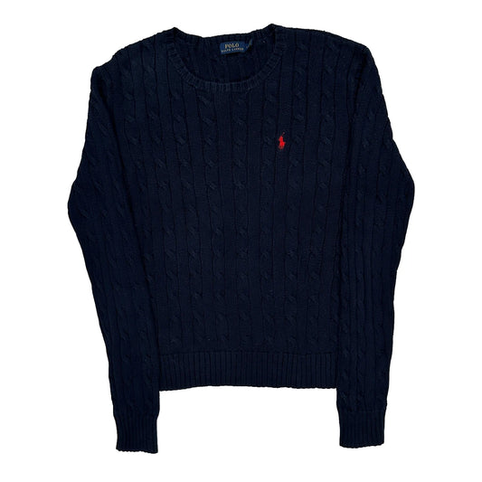 Polo By Ralph Lauren Jumper - Large Navy Cotton