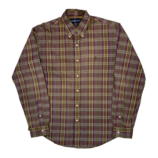 Ralph Lauren Checked Shirt - Large Multicoloured Cotton