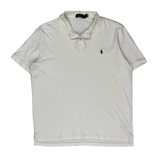 Vintage Polo By Ralph Lauren Polo Shirt - XL White Cotton