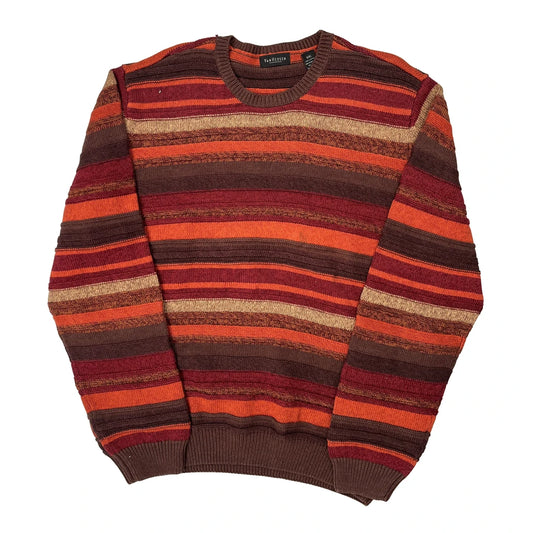 Vintage Van Heusen Striped Jumper - 2XL Multicoloured Cotton