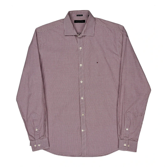 Vintage Tommy Hilfiger Checked Shirt - Large Red Cotton