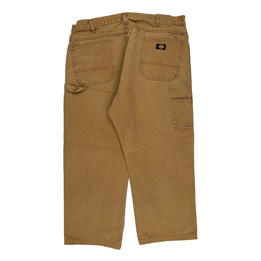 Dickies Carpenter Trousers - 38W 30L Brown Cotton