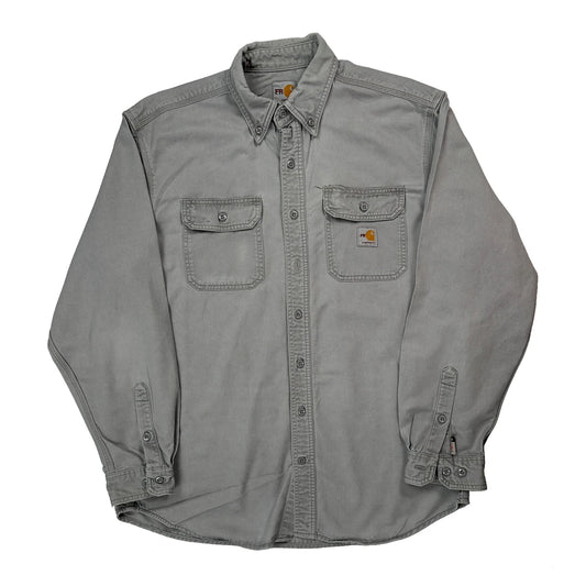 Vintage Carhartt Shirt - Large Grey Cotton