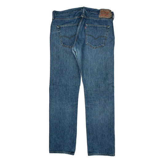 501 Levis Jeans - 36W 34L Blue Cotton