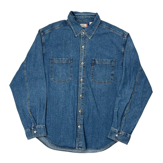 Vintage Levis Denim Shirt - Large Blue Cotton
