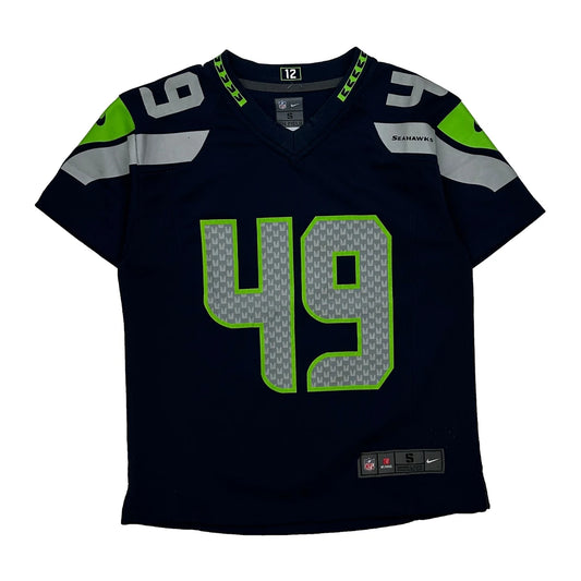 Vintage Age 8 Nike Seahawks Jersey - Small Navy Polyester
