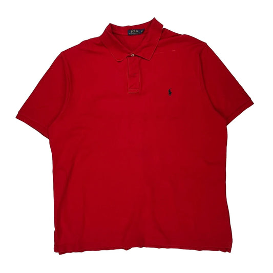 Polo By Ralph Lauren Polo Shirt - 2XL Red Cotton
