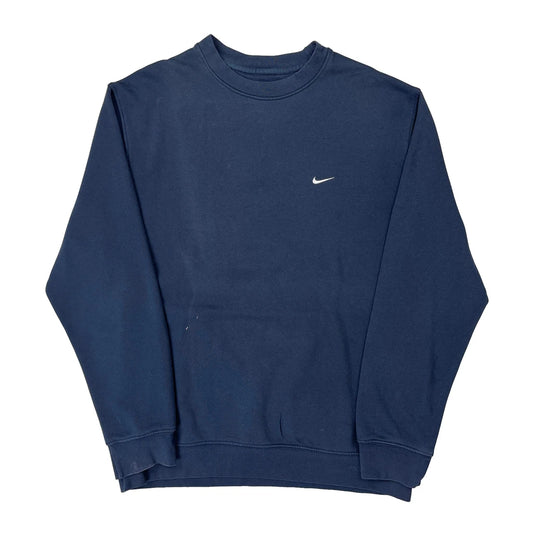 Vintage Nike Sweatshirt - Large Blue Cotton