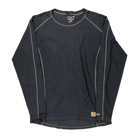Carhartt Long Sleeve T-Shirt - Large Grey Polyester
