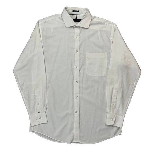 Tommy Hilfiger Shirt - Medium White Cotton