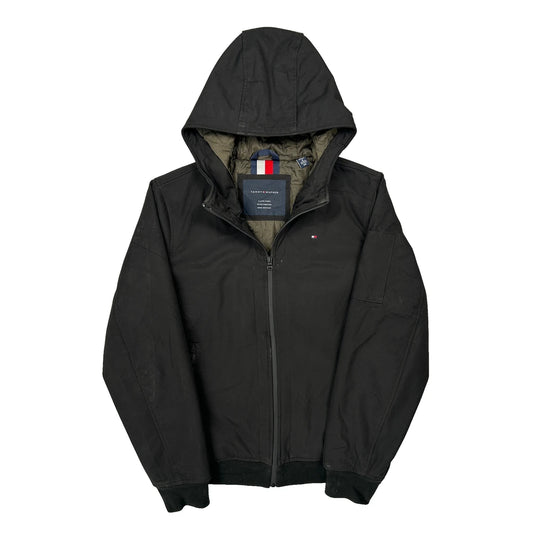 Tommy Hilfiger Windbreaker - Small Black Polyester
