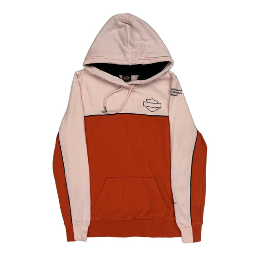 Harley Davidson Hoodie - Large Block Colour Cotton Blend