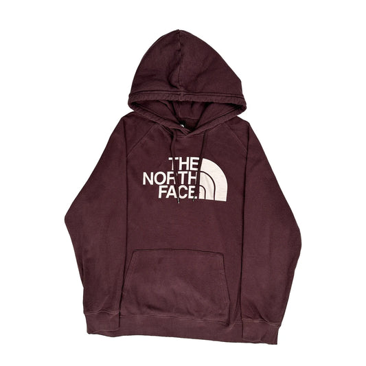 Vintage The North Face Hoodie - XL Burgundy Cotton