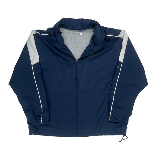 Reebok Windbreaker - XL Blue Nylon