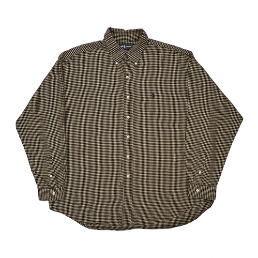 Ralph Lauren Checked Shirt - XL Black Cotton