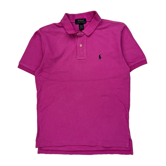 Age 10-12 Polo By Ralph Lauren Polo Shirt - Medium Pink Cotton