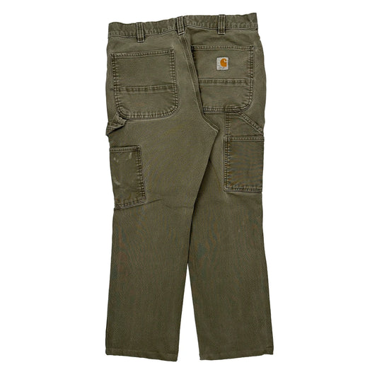 Vintage Carhartt Carpenter Trousers - 30W 26L Khaki Cotton