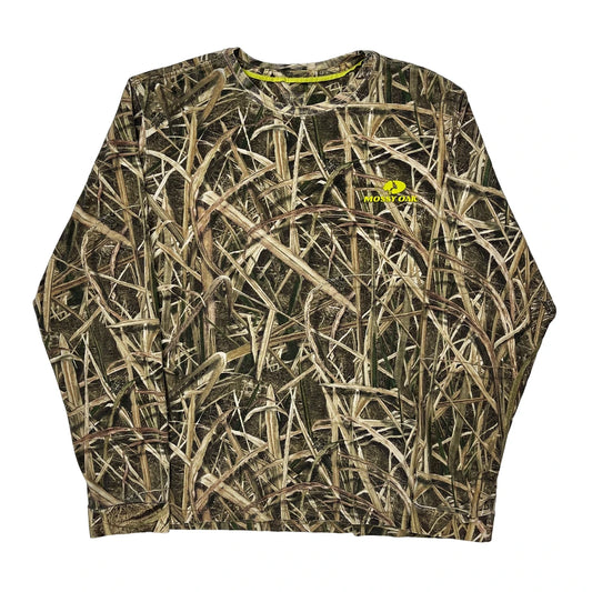Mossy Oak Long Sleeve T-Shirt - Large Camo Polyester