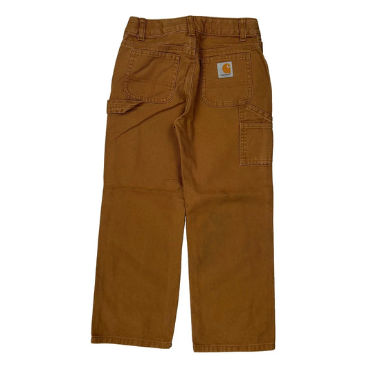 Age 7 Carhartt Carpenter Trousers - Medium Brown Cotton