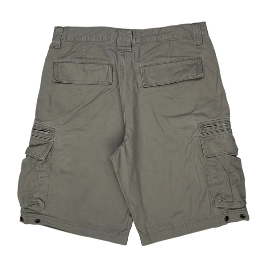 Lee Cargo Shorts - 34W 12L Grey Cotton