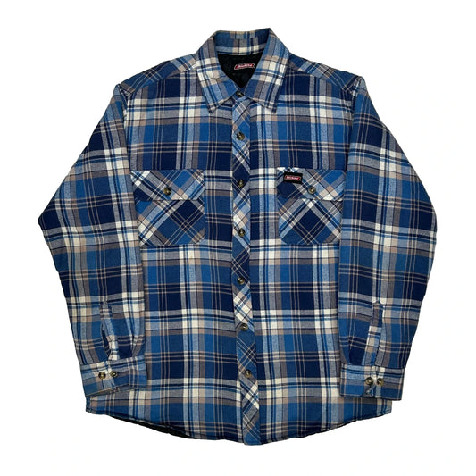 Dickies Checked Flannel Shirt - XL Blue Cotton