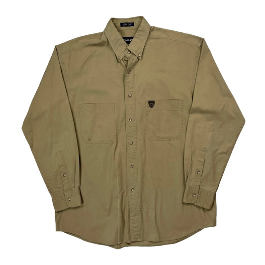 Vintage Chelsea Twill Gant Shirt - Medium Beige Cotton