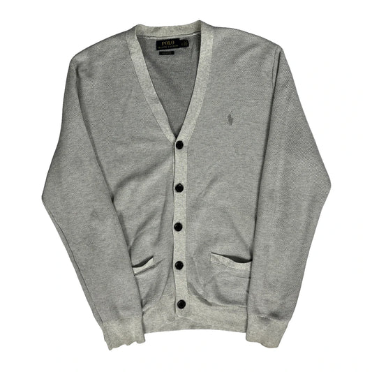 Polo By Ralph Lauren Cardigan - Large Grey Cotton