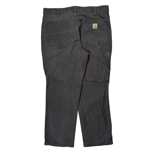 Carhartt Carpenter Trousers - 36W 30L Grey Cotton