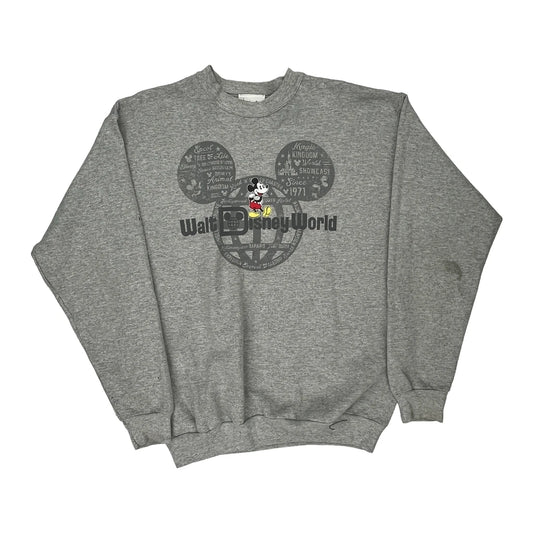 Disney Graphic Sweatshirt - Medium Grey Cotton Blend