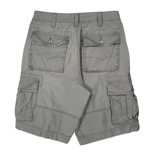 Vintage Levis Cargo Shorts - 36W 10L Grey Cotton