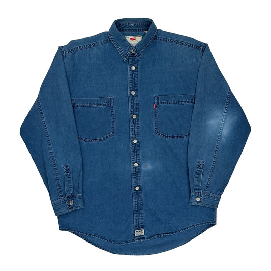 Levis Denim Shirt - Medium Blue Cotton