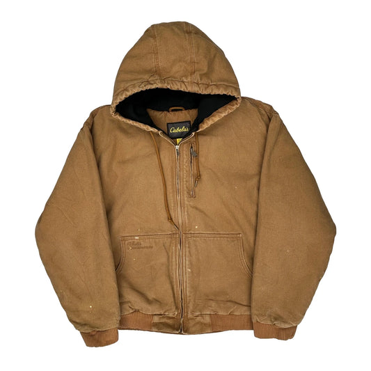 Vintage Cabelas Jacket - 2XL Brown Cotton