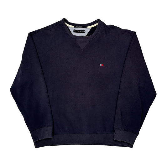 Vintage Tommy Hilfiger Sweatshirt - XL Navy Cotton