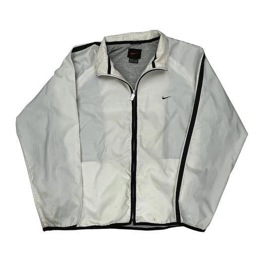 Age 13-14 Nike Windbreaker - Large White Polyester