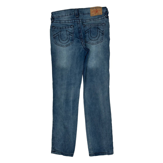 True Religion Slim Fit Jeans - 28W UK 8 Blue Cotton