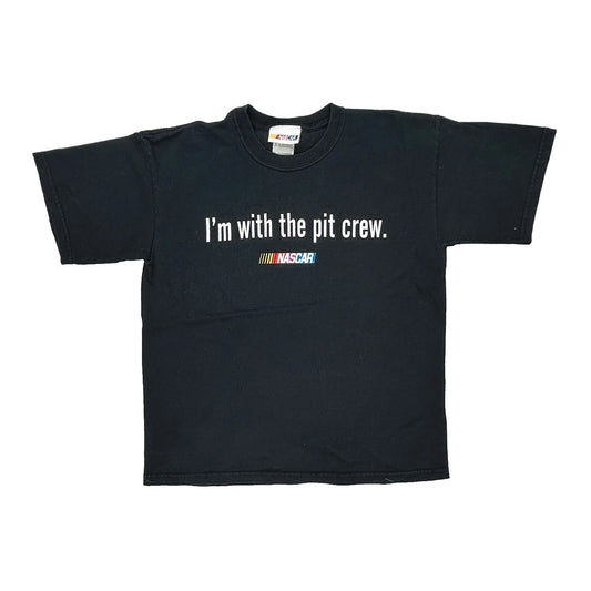 Age 12 Nascar Nascar T-Shirt - Large Black Cotton