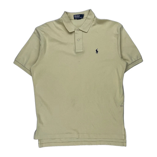 Polo By Ralph Lauren Polo Shirt - Large Yellow Cotton