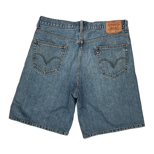 Levis Denim Shorts - 35W 9L Blue Denim